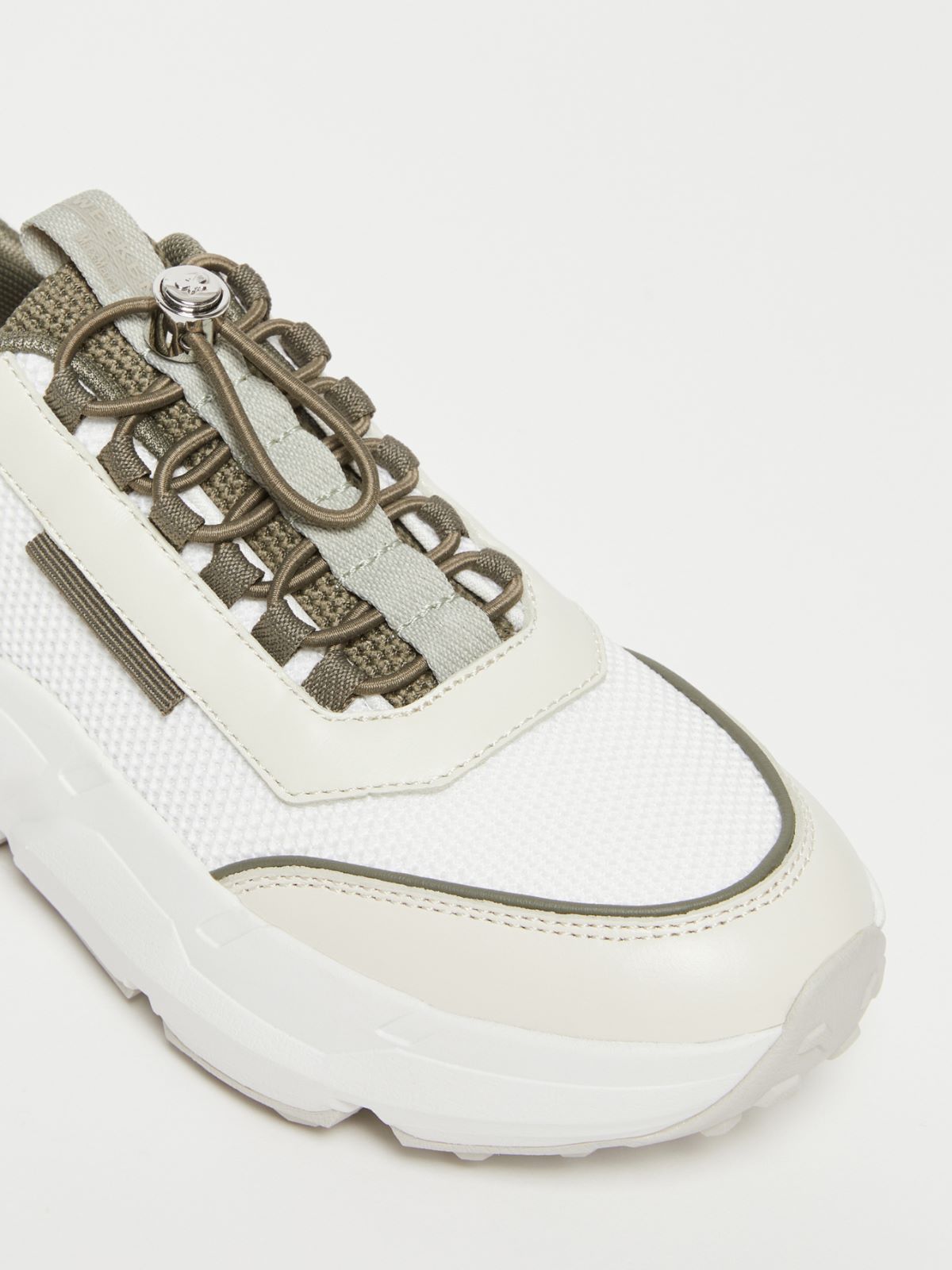 Weekend Max Mara Albatro Lace-up Sneakers In White