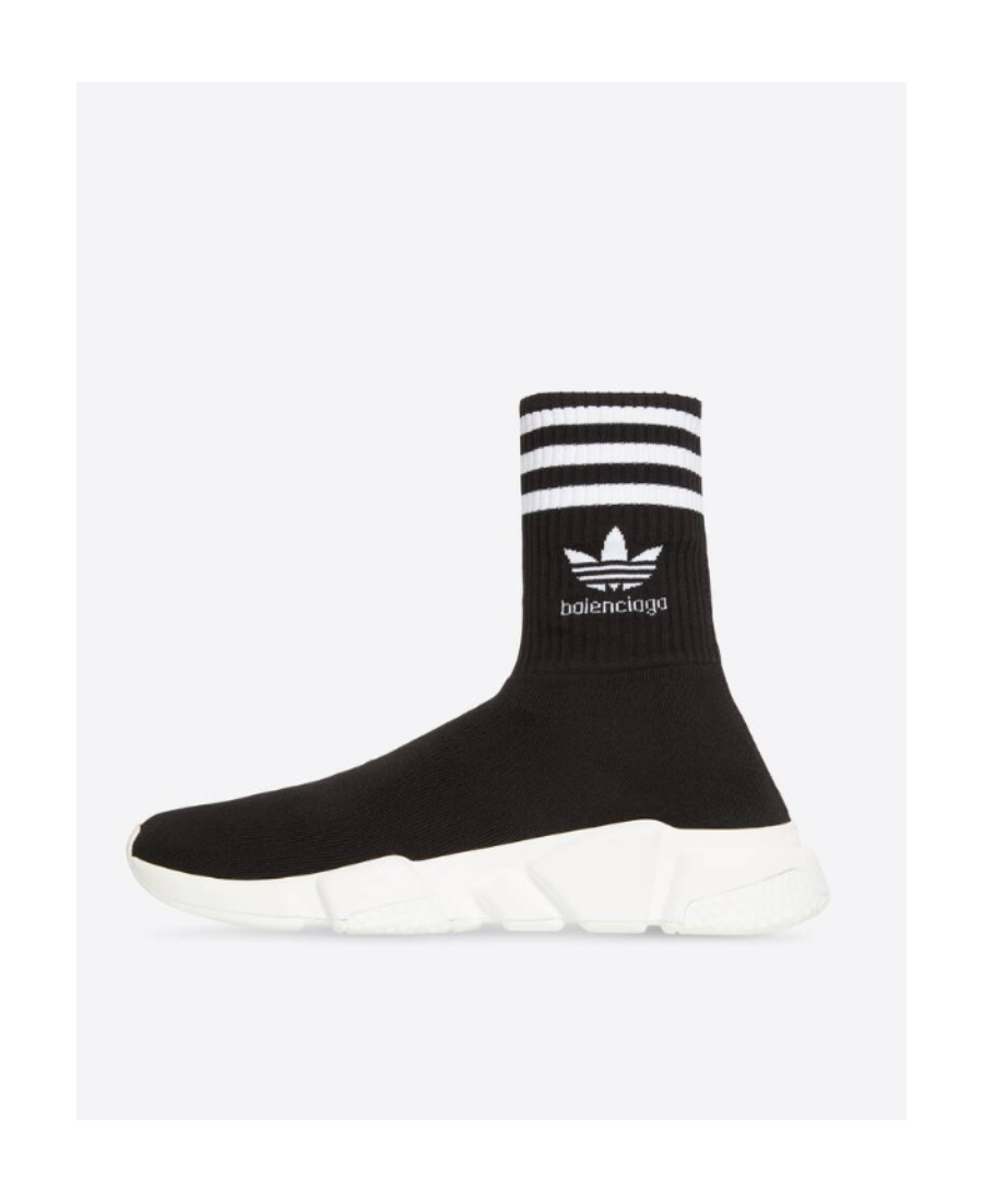 Balenciaga X Adidas Speed High-top Sneakers In Black