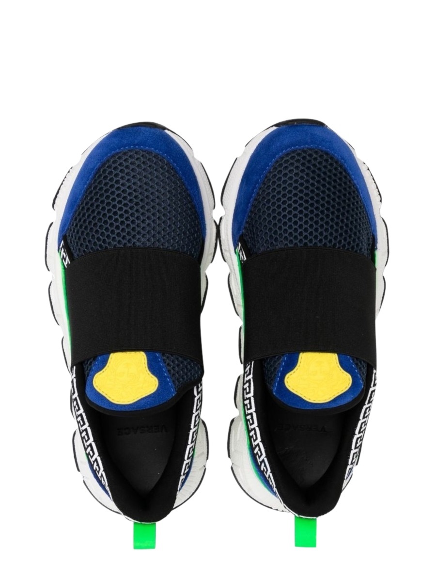 Versace Trigreca Low-top Sneakers In Black