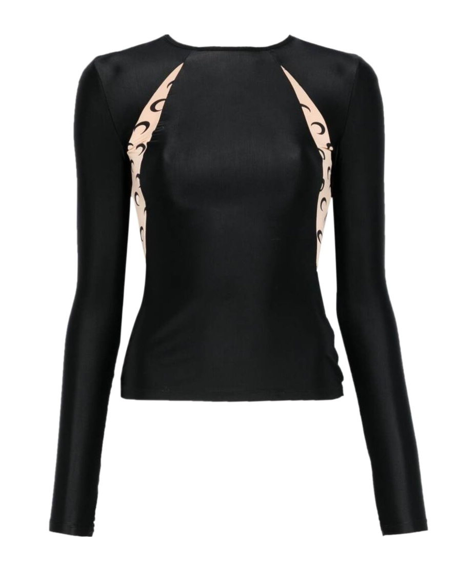 Marine Serre Sweaters In Black