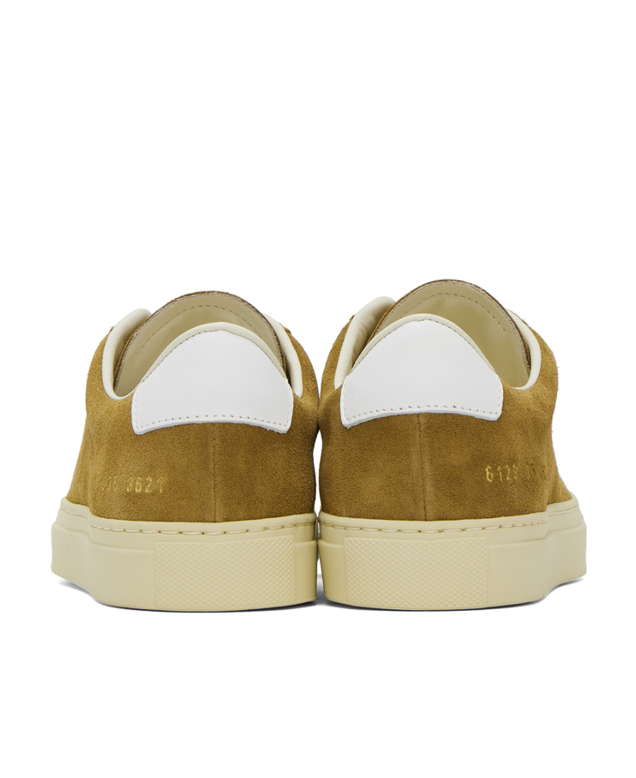 Common Projects Serial Number Embossed Low-top Casual Shoes In Brown