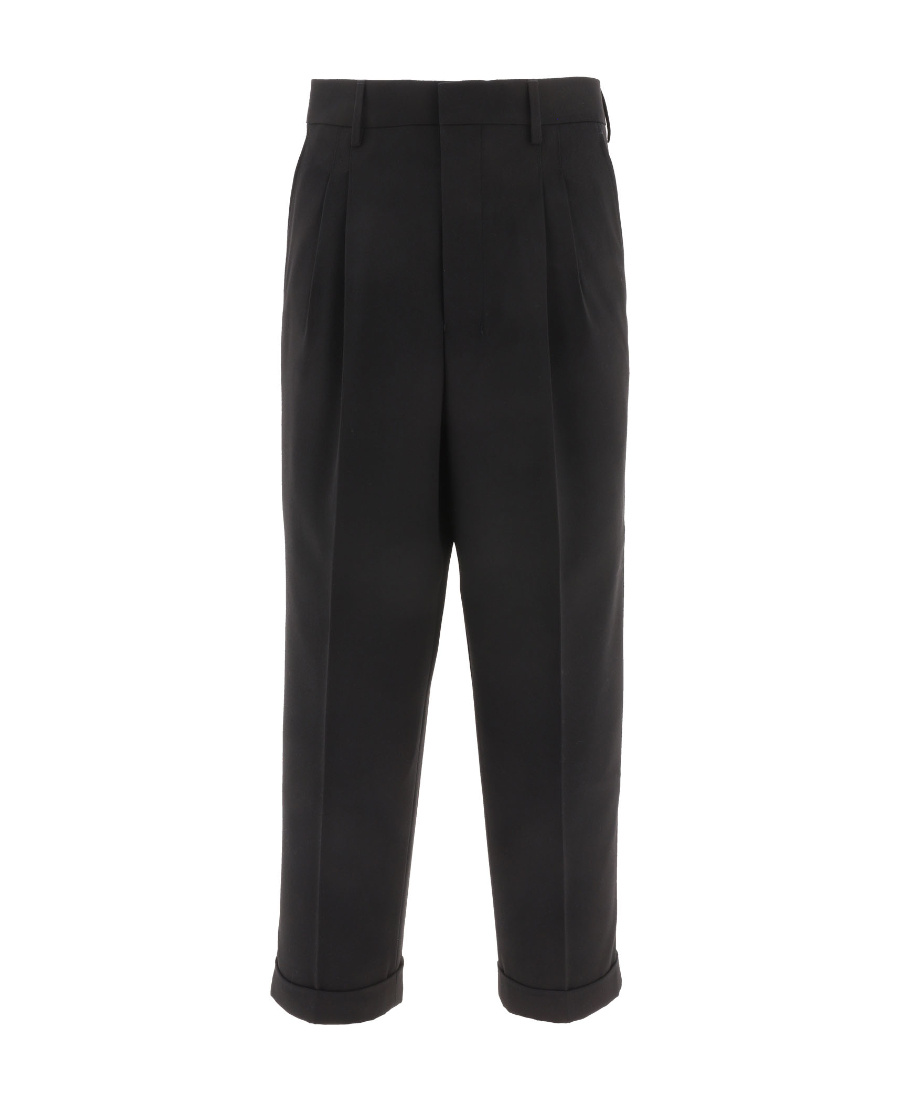 AMI ALEXANDRE MATTIUSSI TAPERED TURN-UP TROUSERS