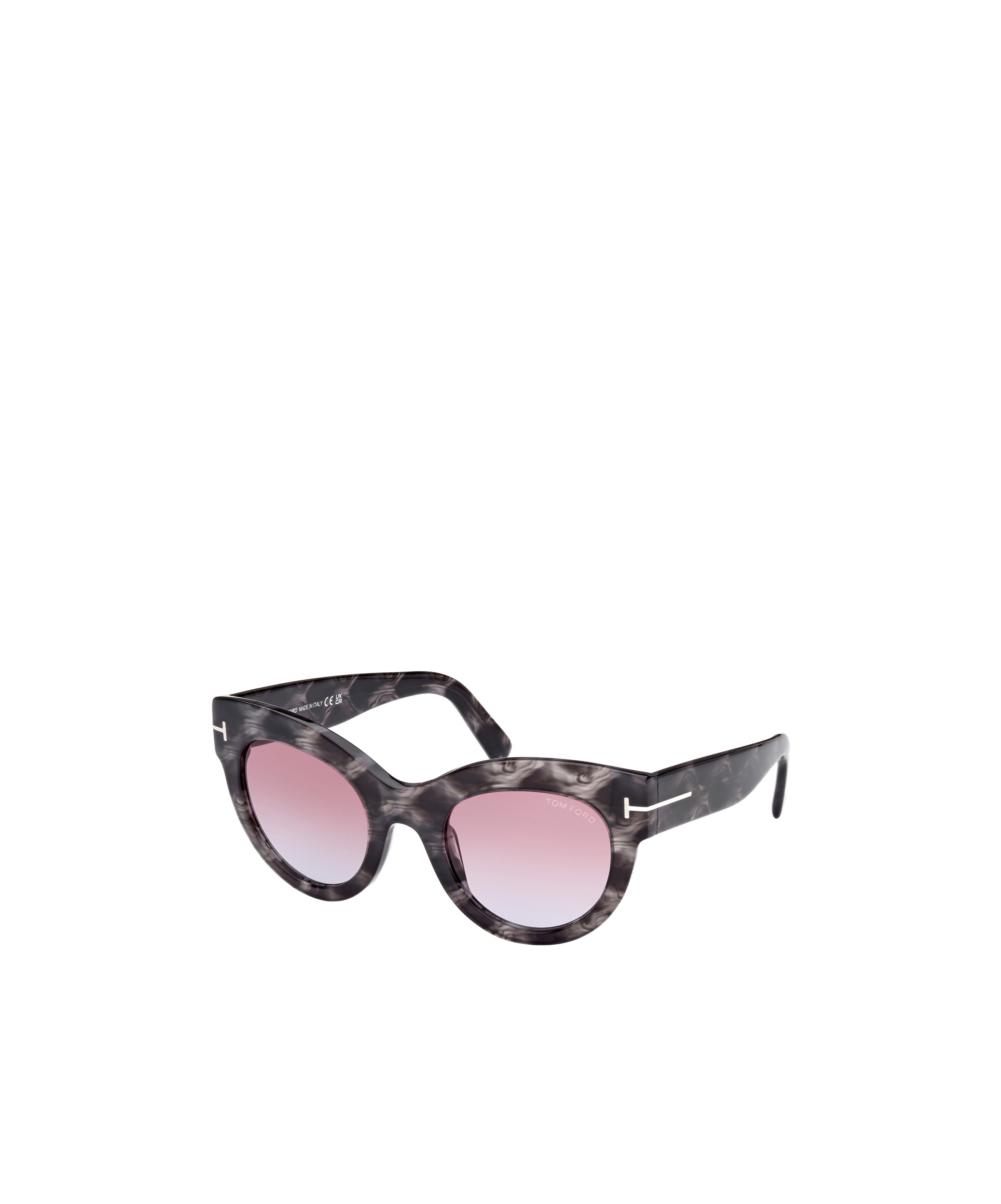 Tom Ford Logo Sunglasses In Black