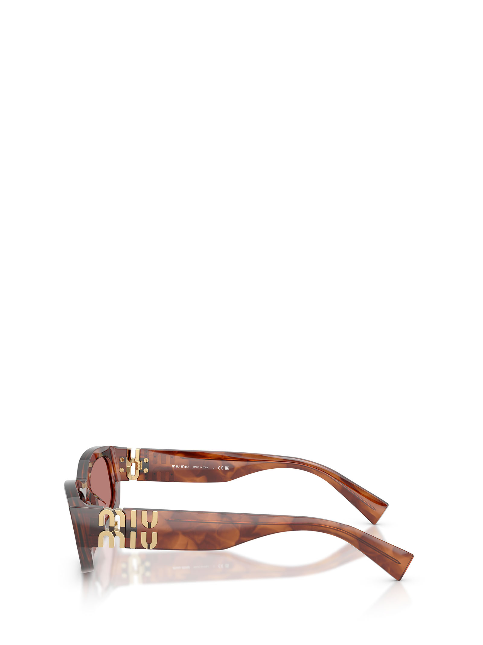 Miu Miu Full Frame Sunglasses In Brown