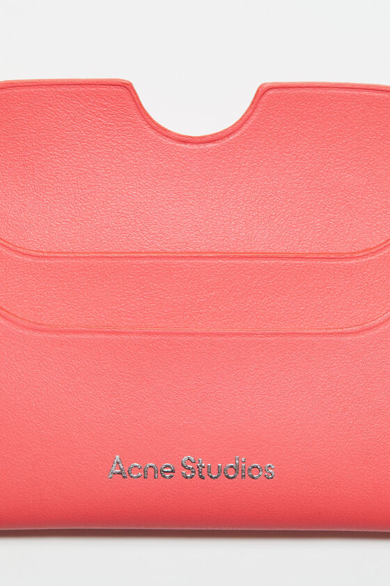 ACNE STUDIOS LOGO-LETTERING LEATHER CARDHOLDER 