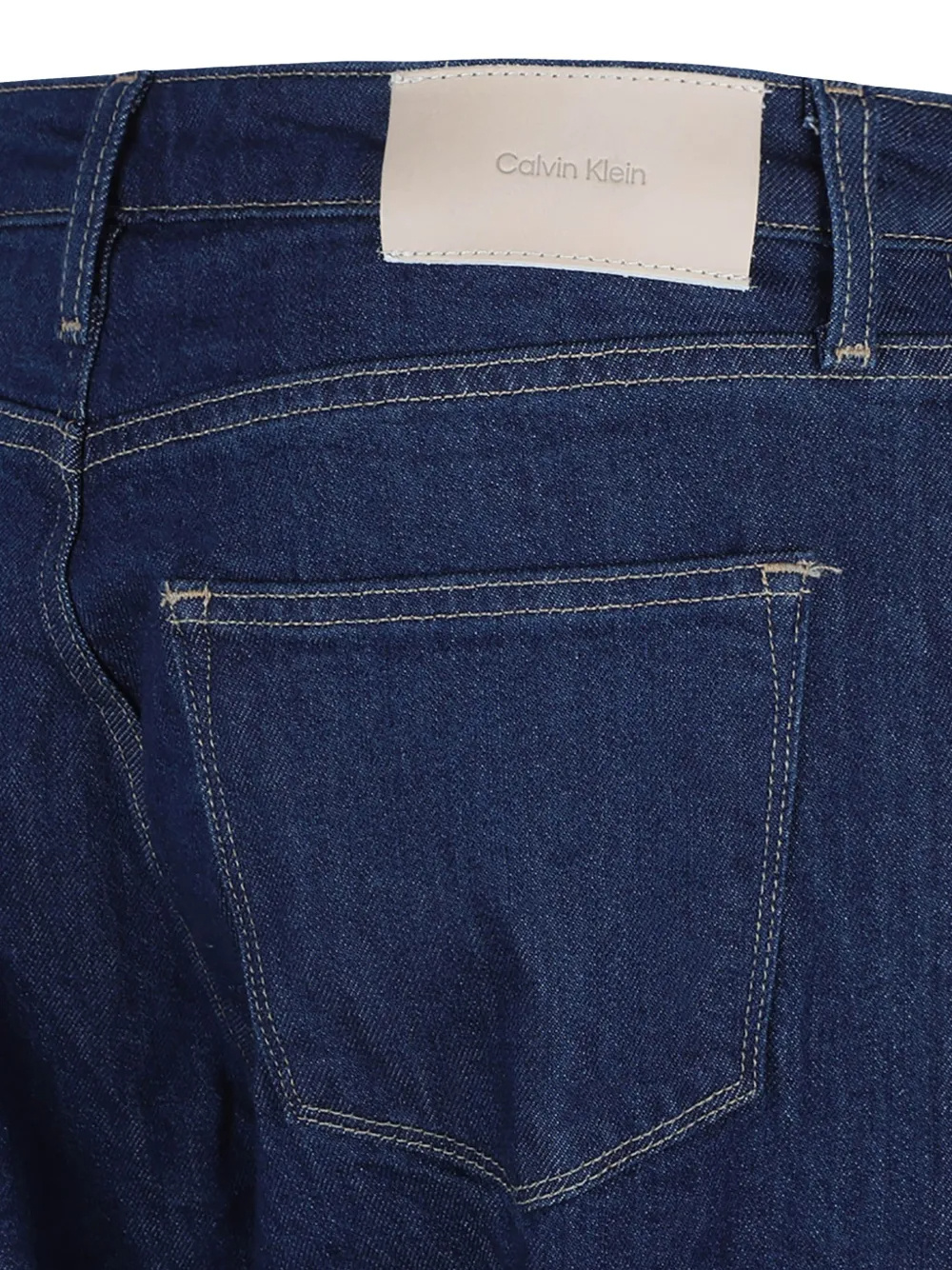 Calvin Klein Denim Trousers With Belt Loops In Black