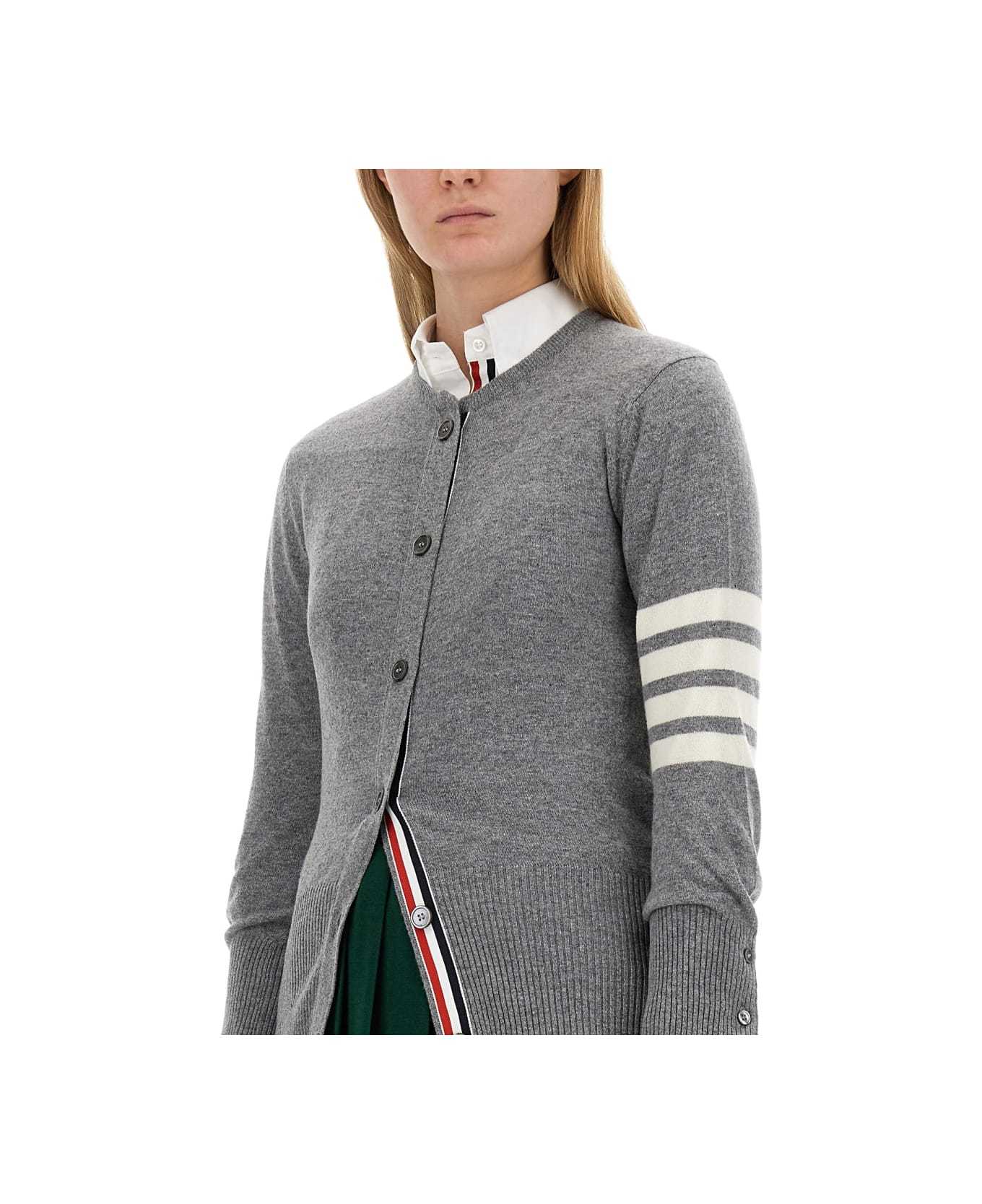 THOM BROWNE 4-BAR STRIPE CARDIGAN