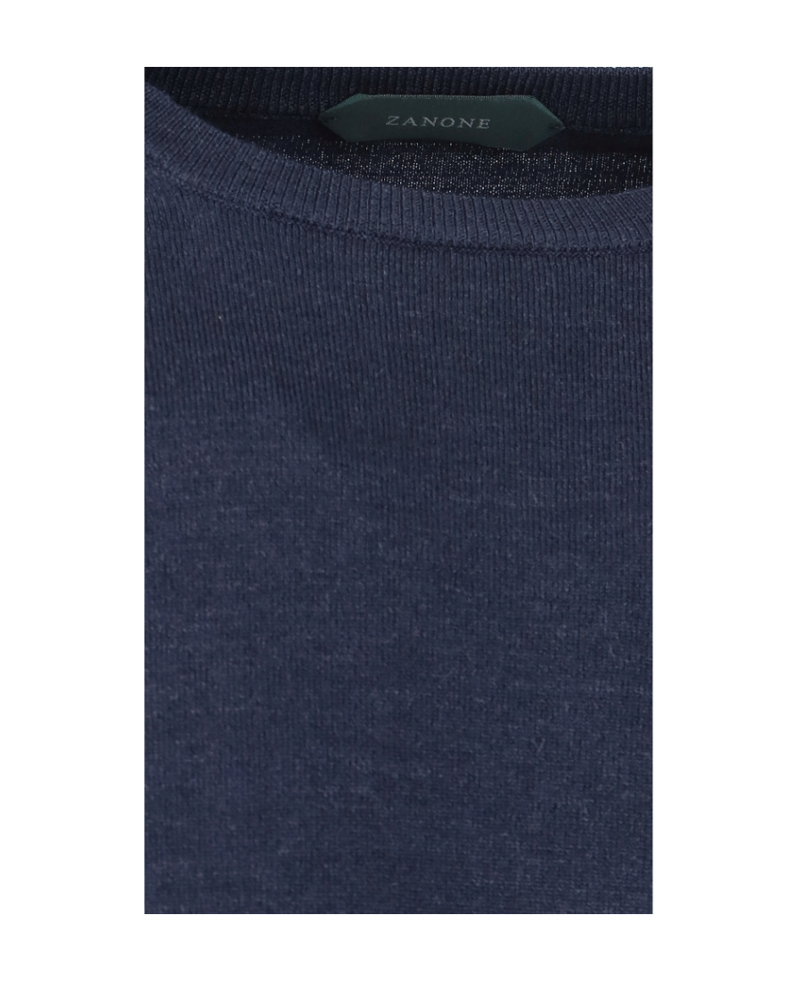 Zanone Crew-neck Long-sleeve Jumper In Black