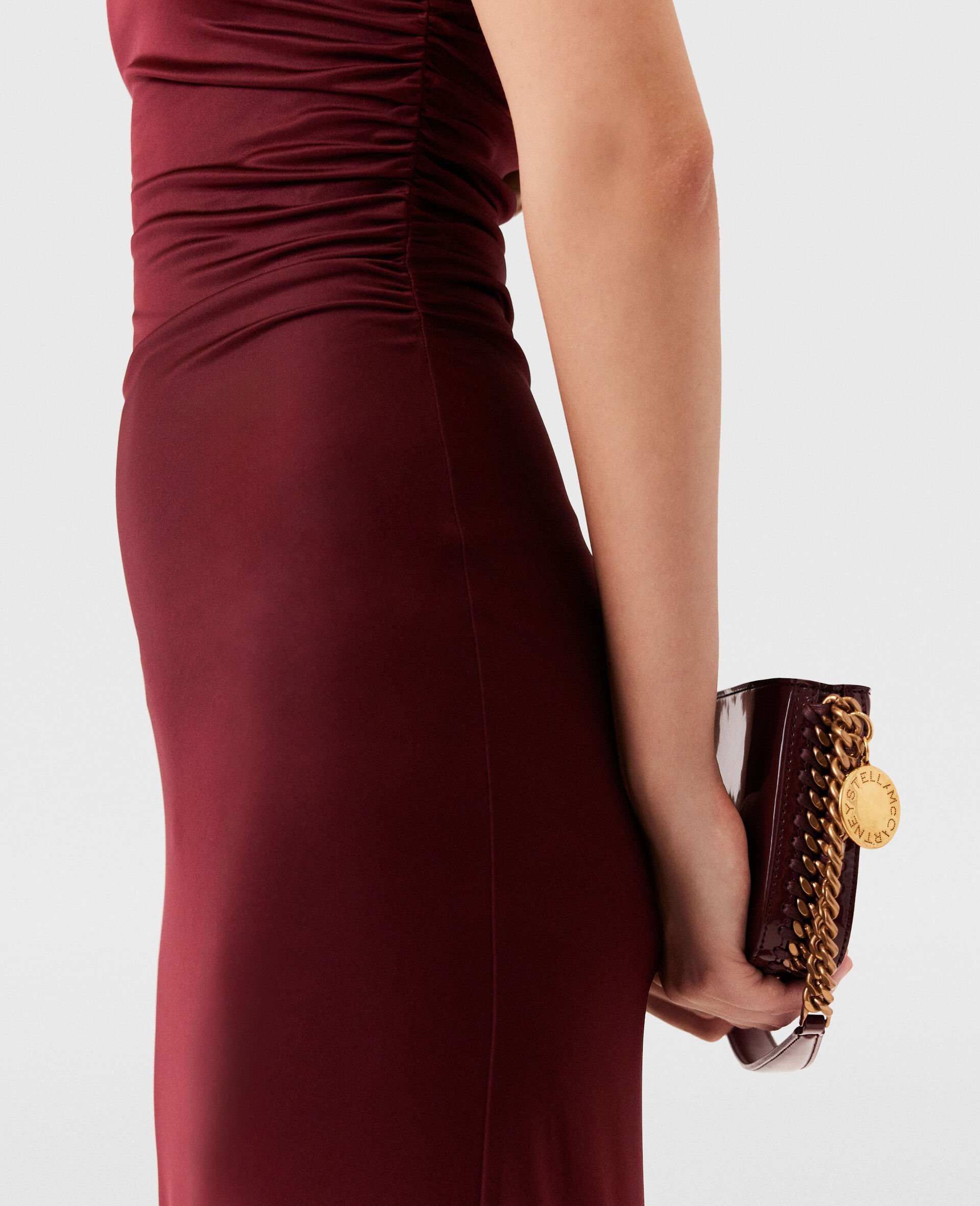 Stella Mccartney Frayme Baguette Shoulder Backpack In Red