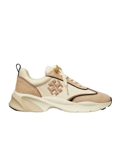 Tory Burch Logo Sneakers In Beige