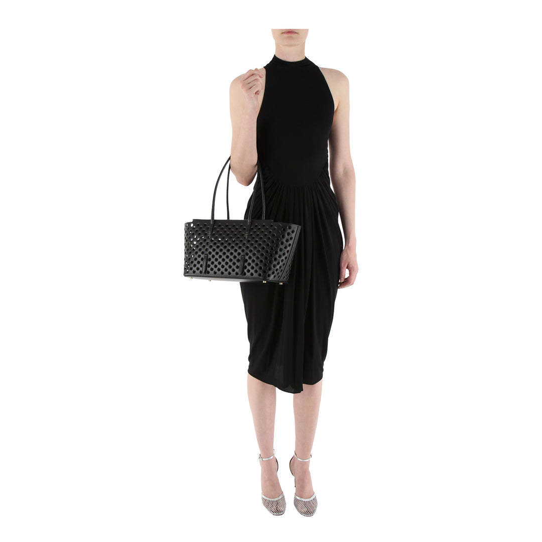 Alaïa Alaia Long High Neck Dress In Black