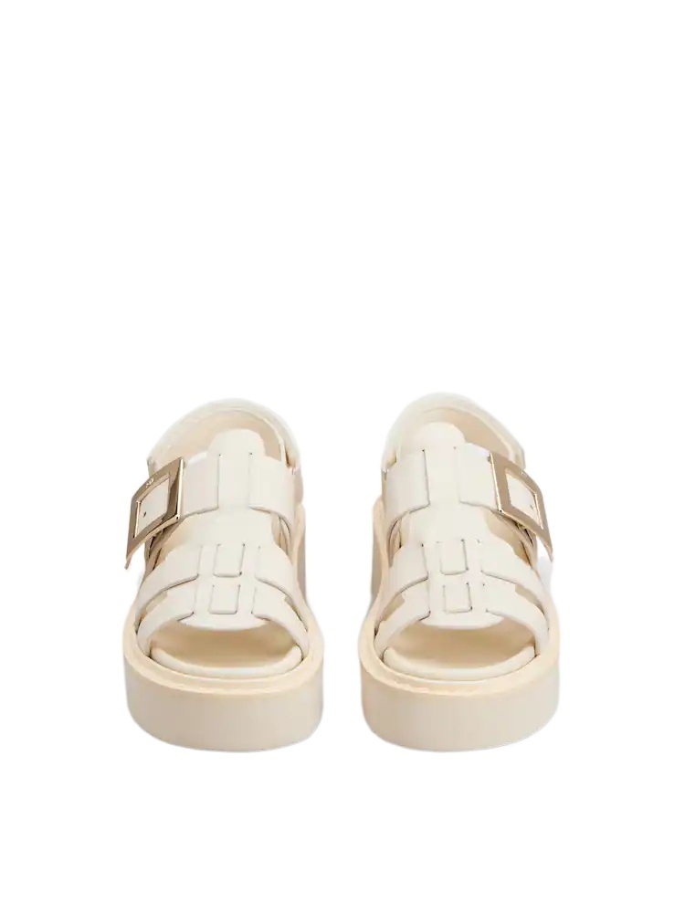 Roger Vivier Viv' Rangers Sandals In Leather