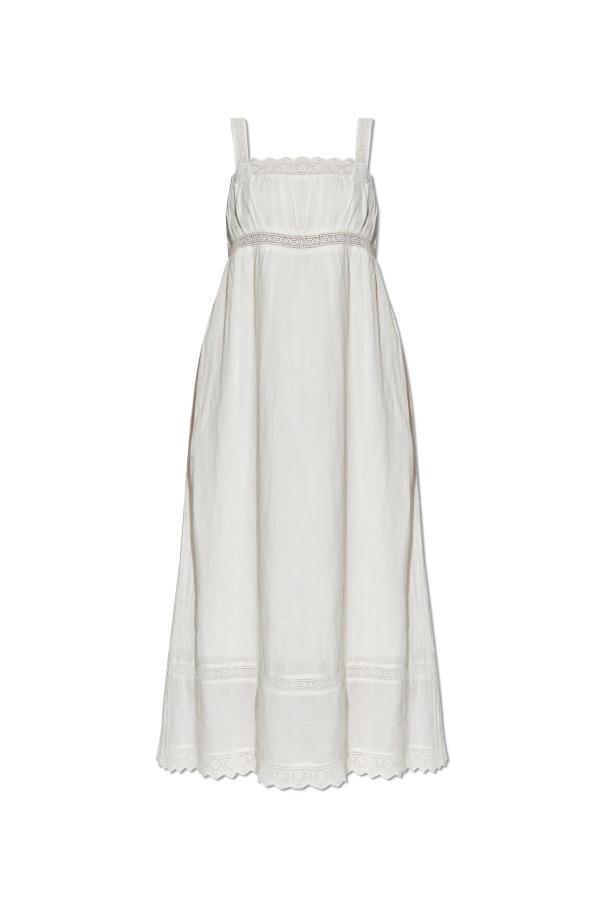 Shop Posse Lace-detailing Midi Dress