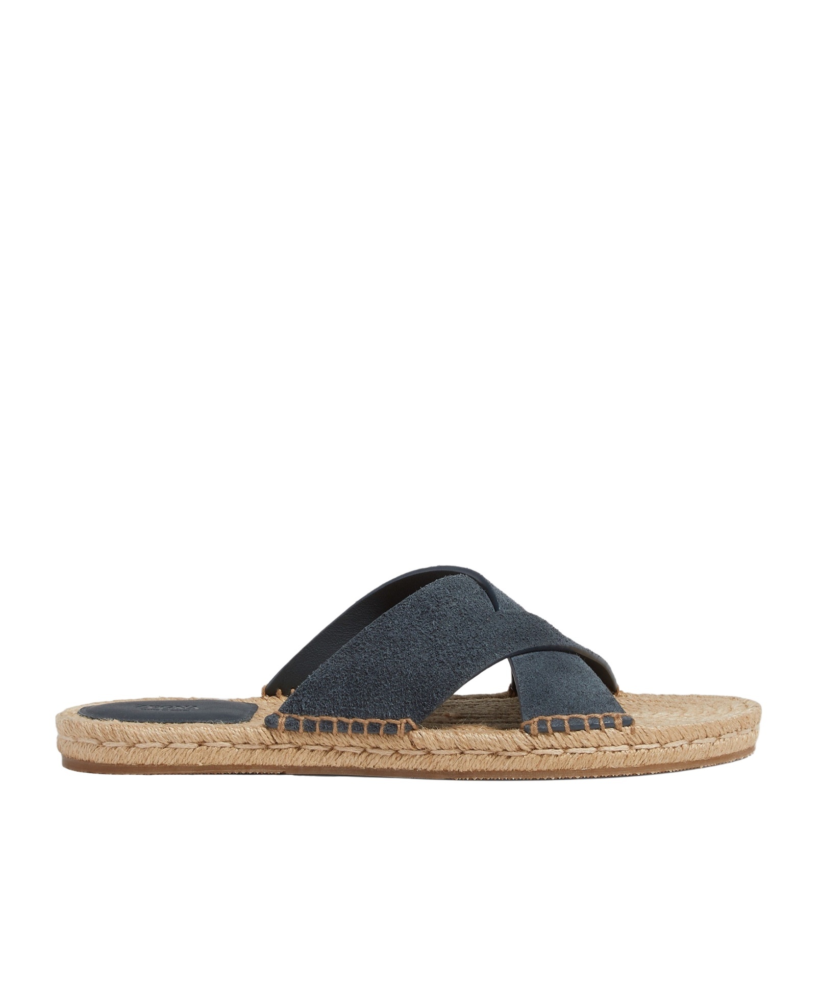 Zegna Crossover Open-toe Espadrille Sandals In Blue