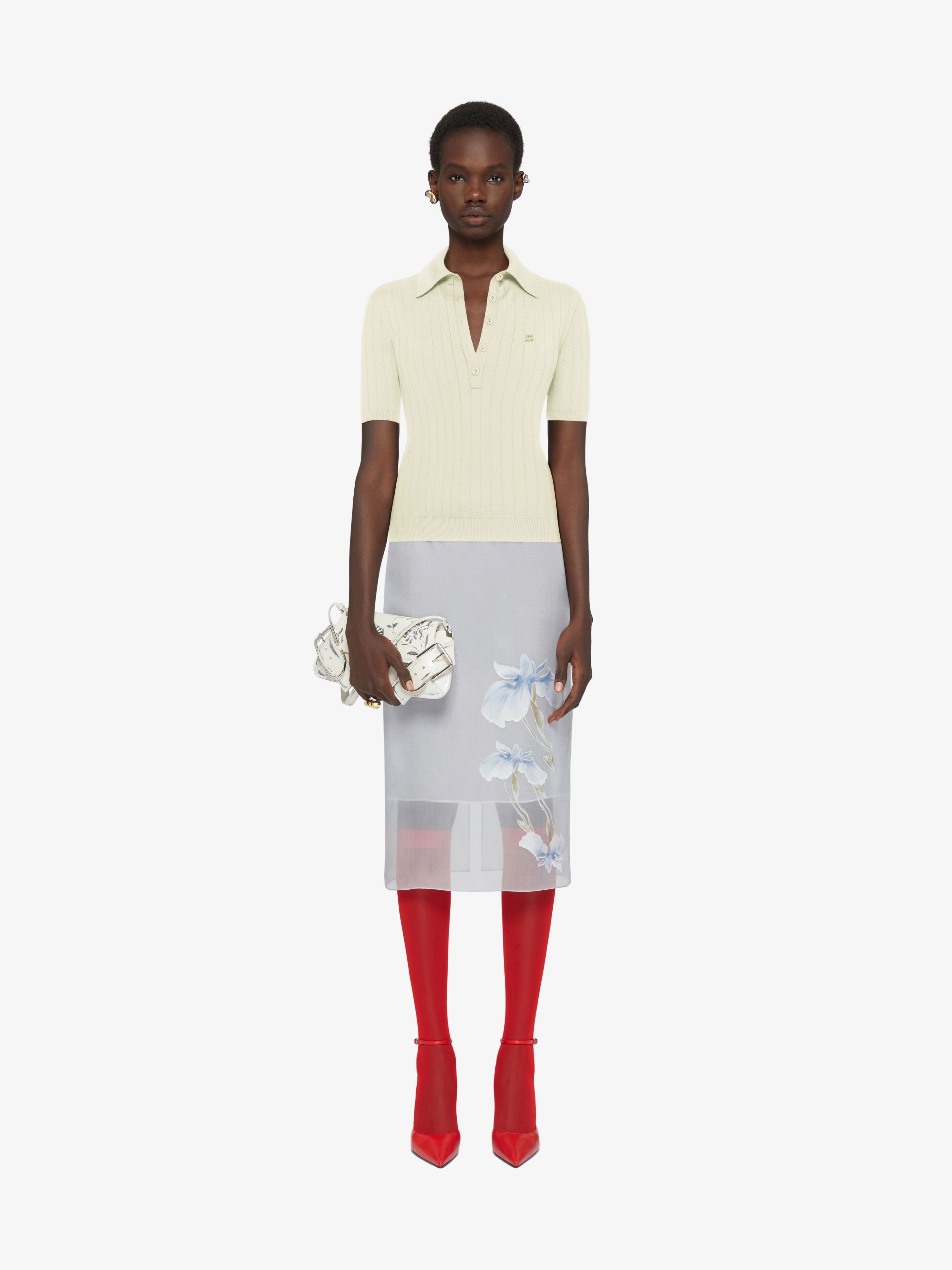 Givenchy Skirt In Floral Dévoré Satin
