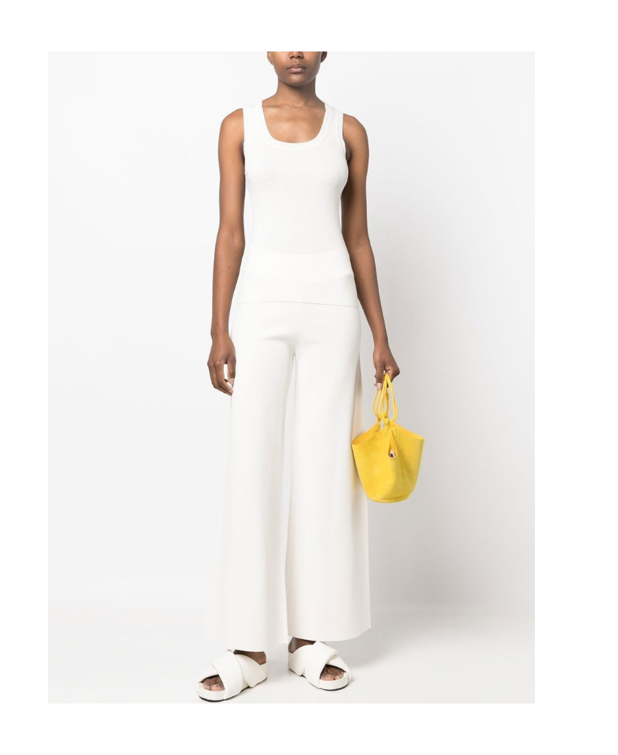 P.a.r.o.s.h U-neck Sleeveless Top In White