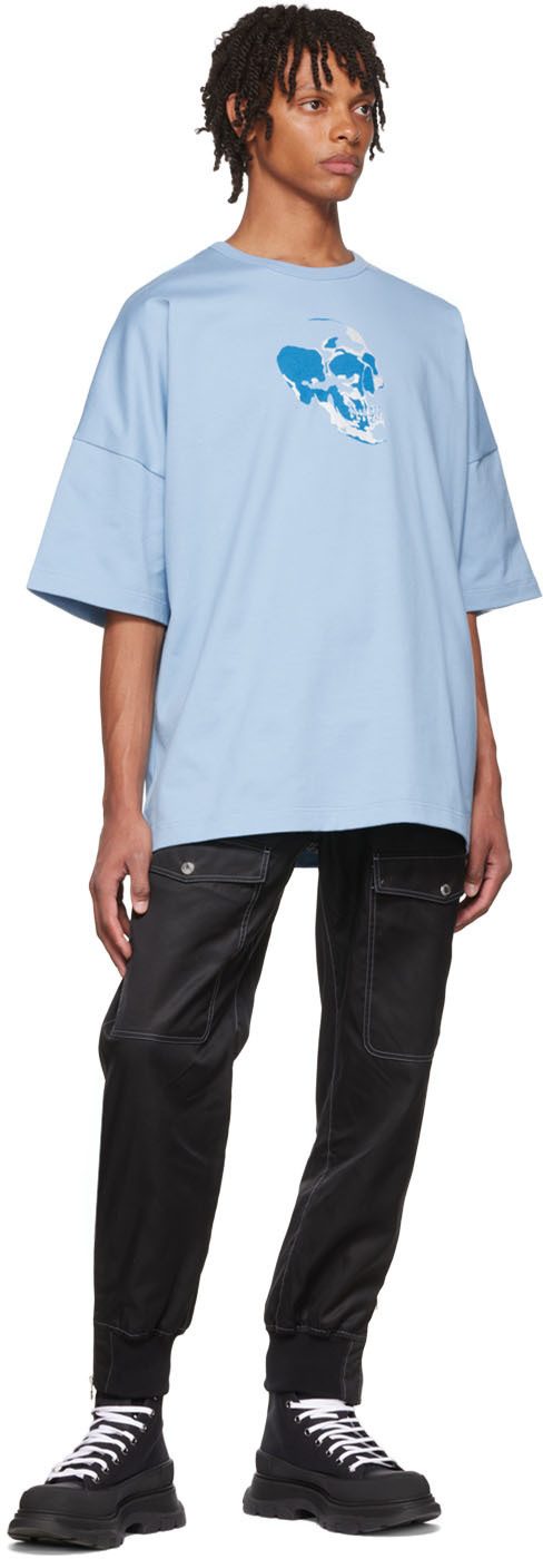 Alexander Mcqueen Tapered-leg Cargo Trousers In Black