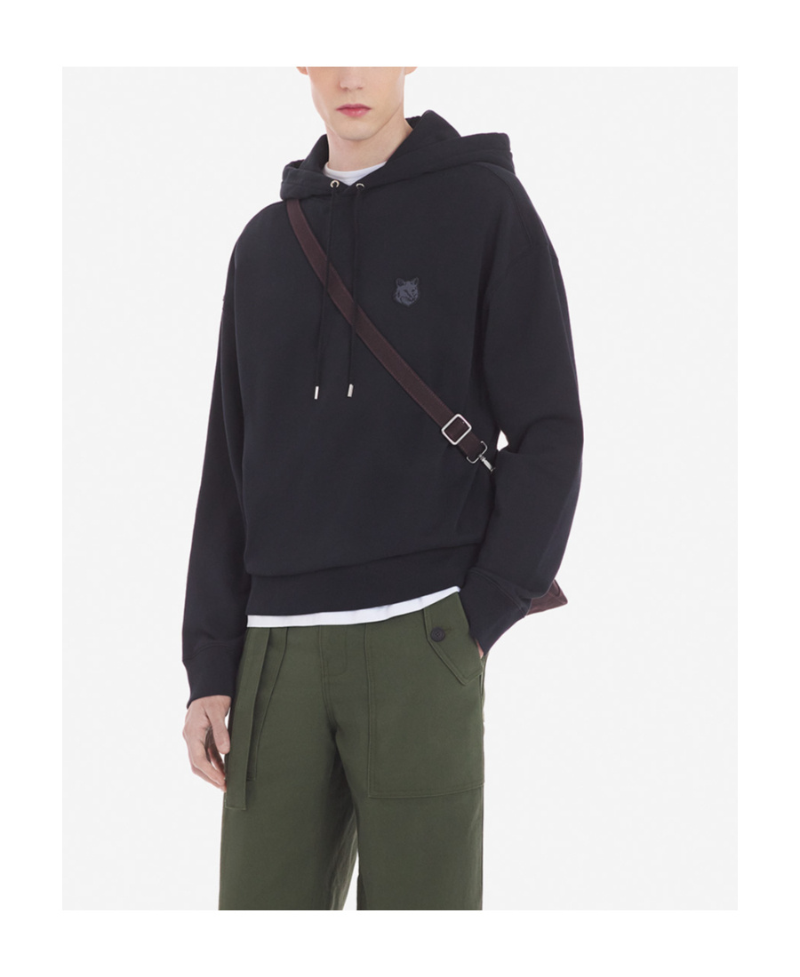 MAISON KITSUNÉ MAISON KITSUNÉ FOX HEAD PATCH DRAWSTRING HOODIE