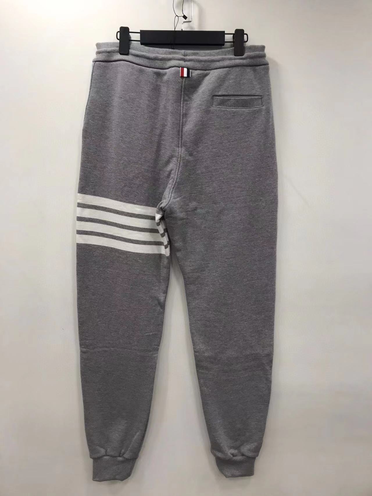 Thom Browne Four-striped Sweatpants In Gray
