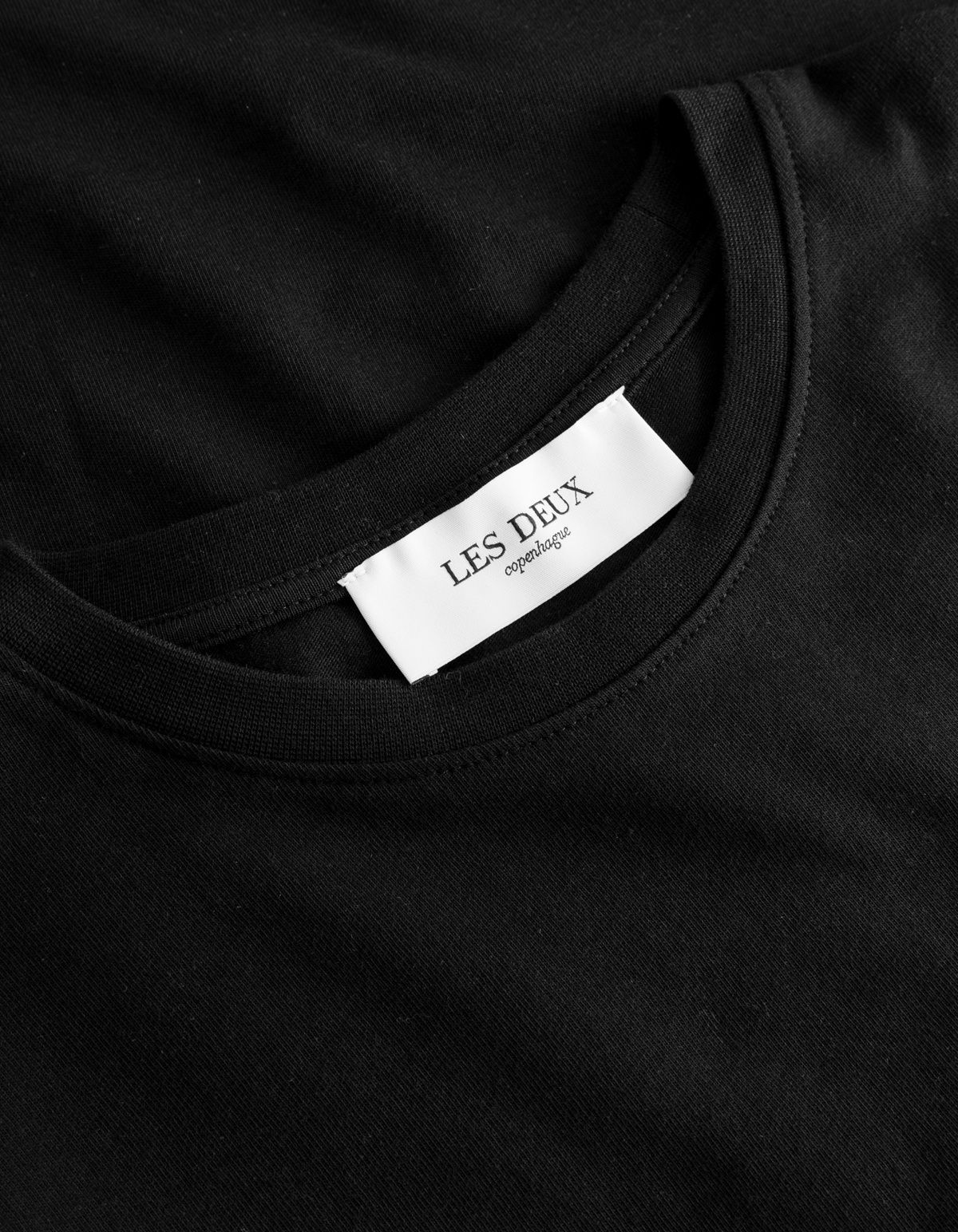 Les Deux T-shirt With Round Neck And Short Sleeves In Black