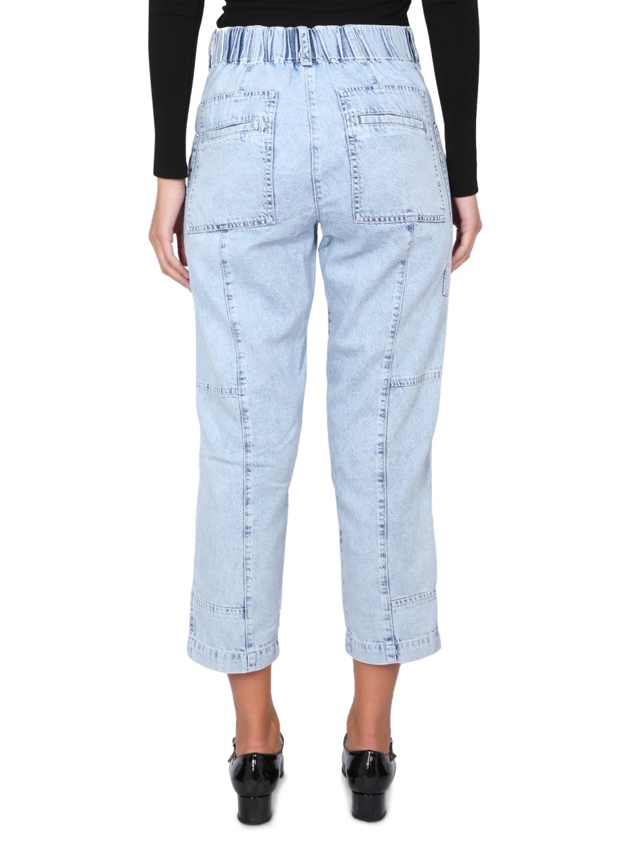 Shop Proenza Schouler High-rise Straight-leg Jeans In Blue