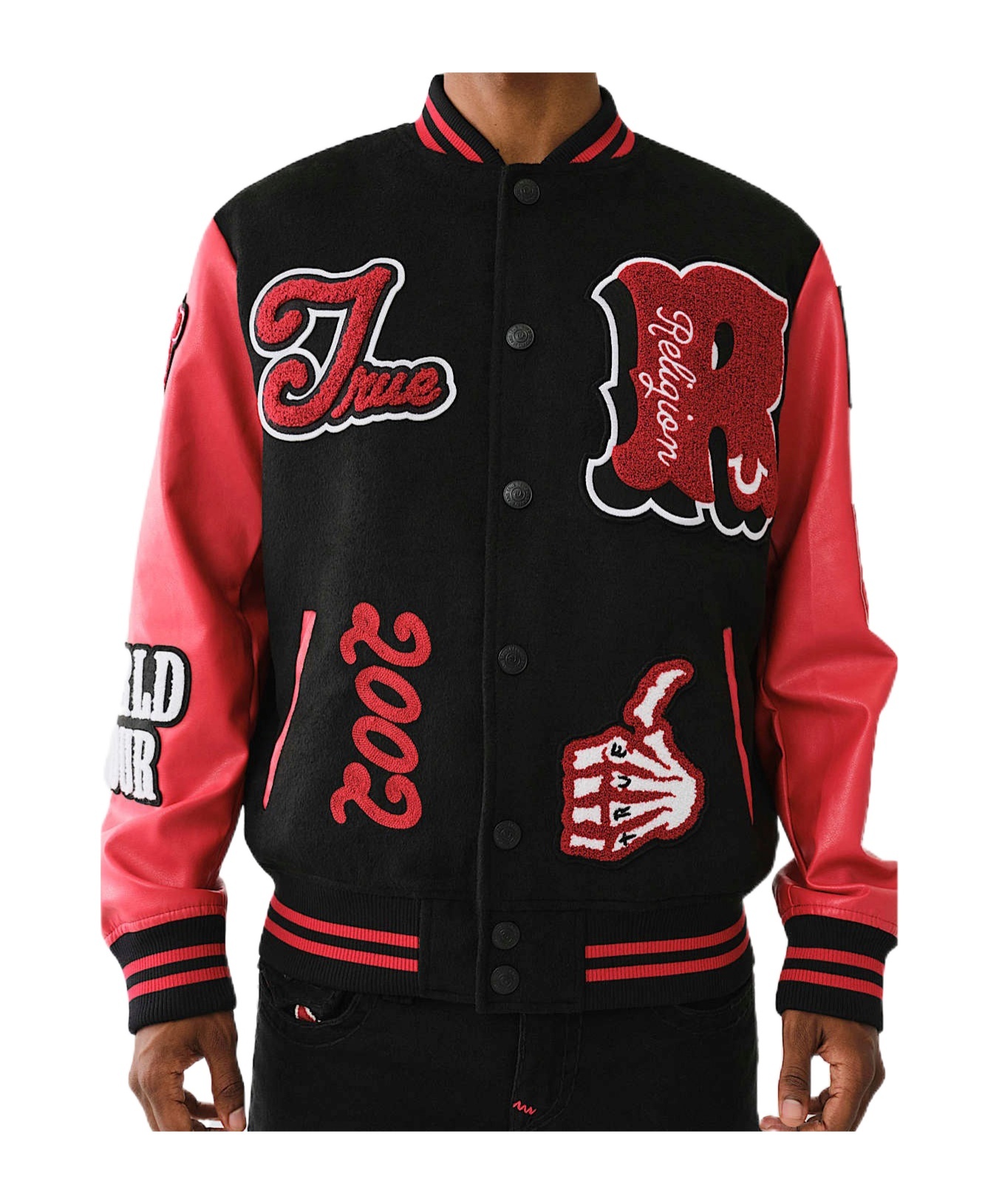 True Religion Long-sleeved Casual Jacket In Black