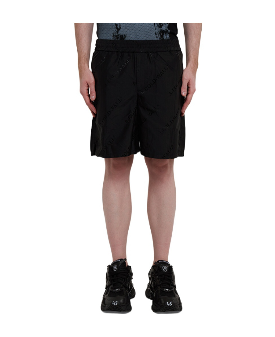 A-cold-wall* Monogram-print Shorts In Black