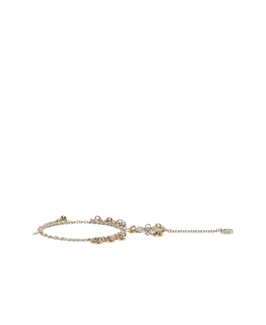 Rabanne Spring Ring Necklace In Yellow