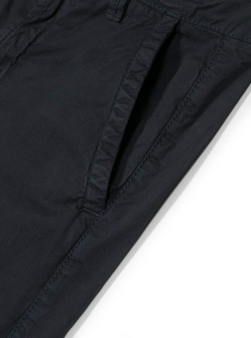 Stone Island Compass-motif Straight-leg Trousers In Blue