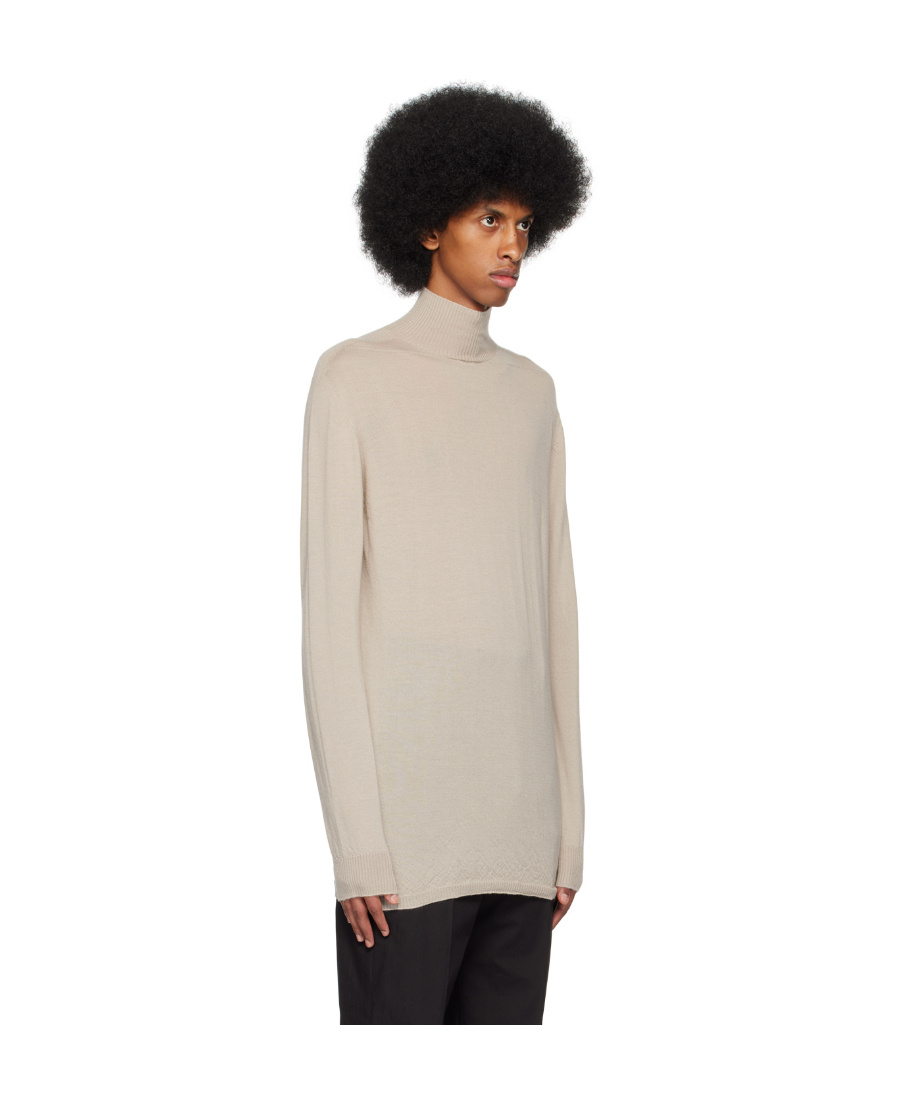 Rick Owens High-necked Sweater In Gray