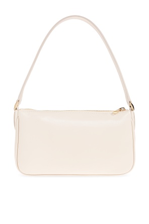 Anine Bing Logo Shoulder Bag In White