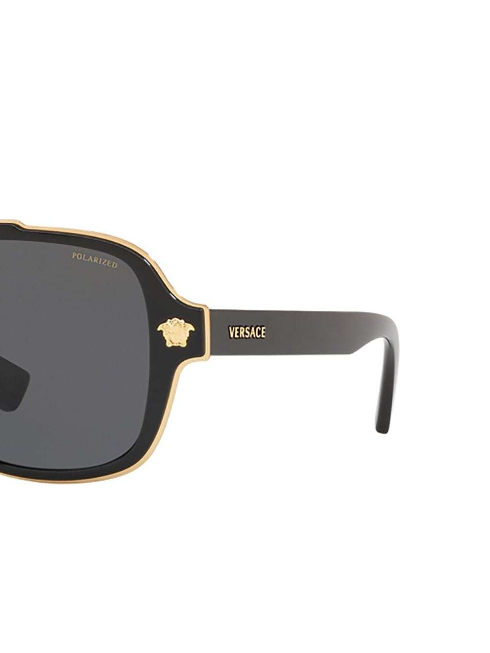 Versace Medusa Charm 56mm Square Sunglasses In Gray