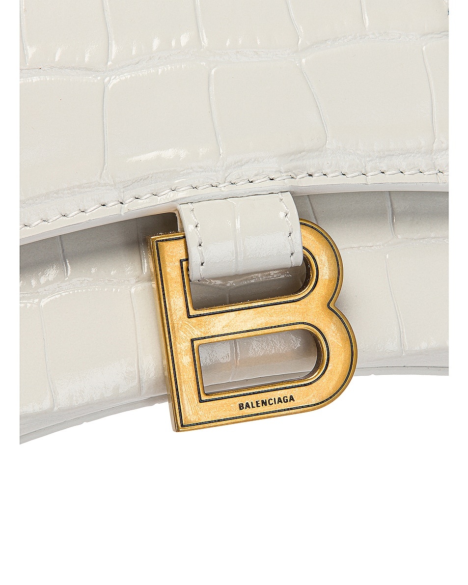 Balenciaga Hourglass S Mini Bag In White