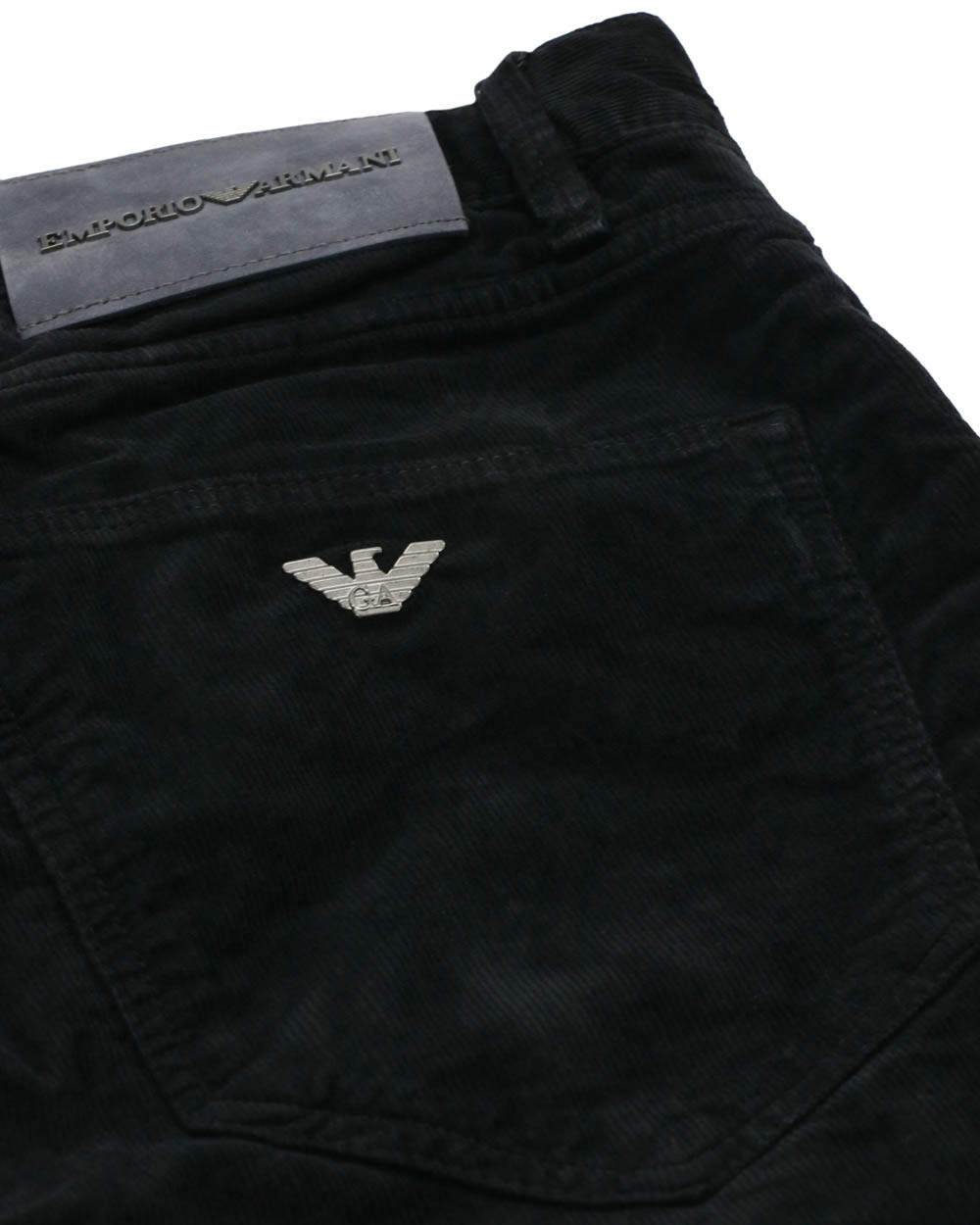 Armani Collezioni Logo Jeans In Black