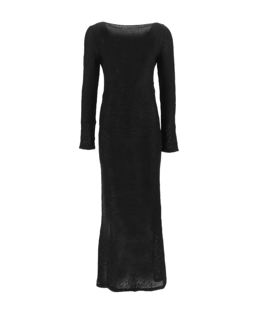 Tom Ford Chain-link Detailed Maxi Dress In Black