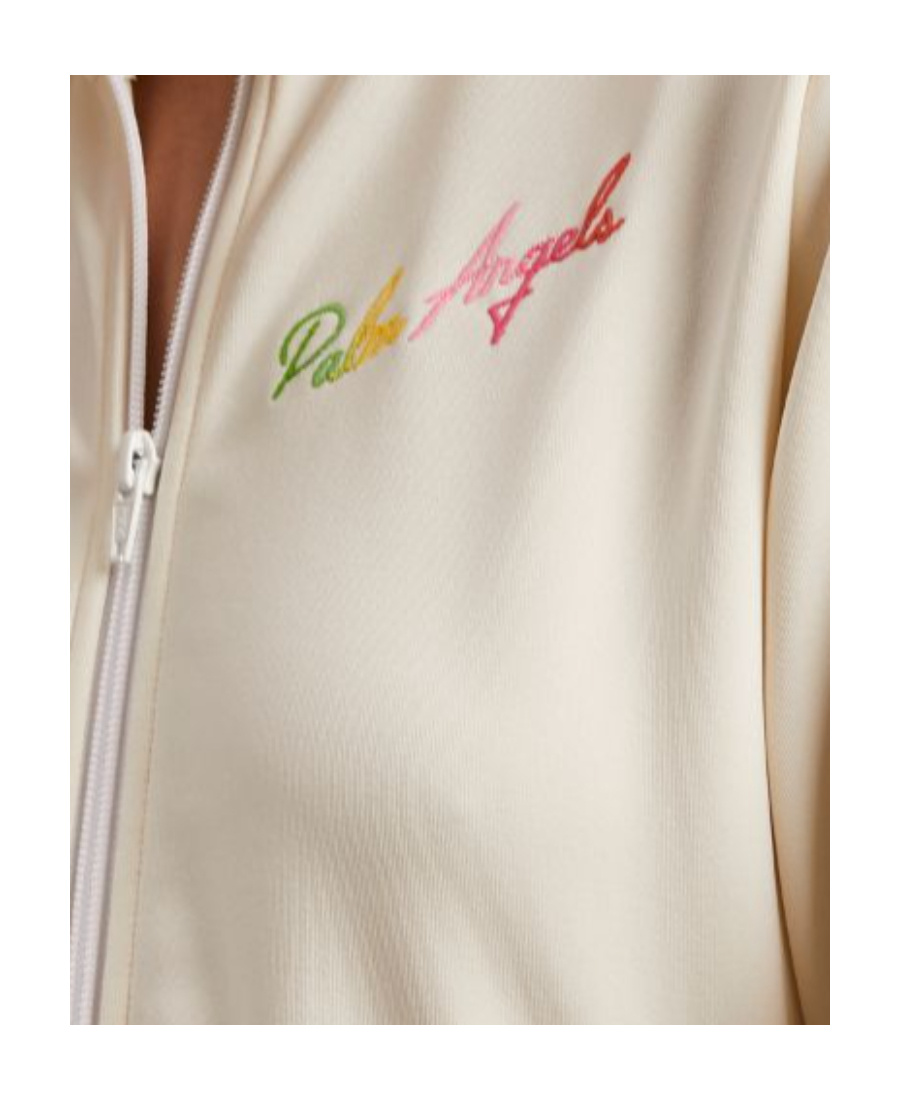 Palm Angels Miami Side-stripe Track Jacket In White