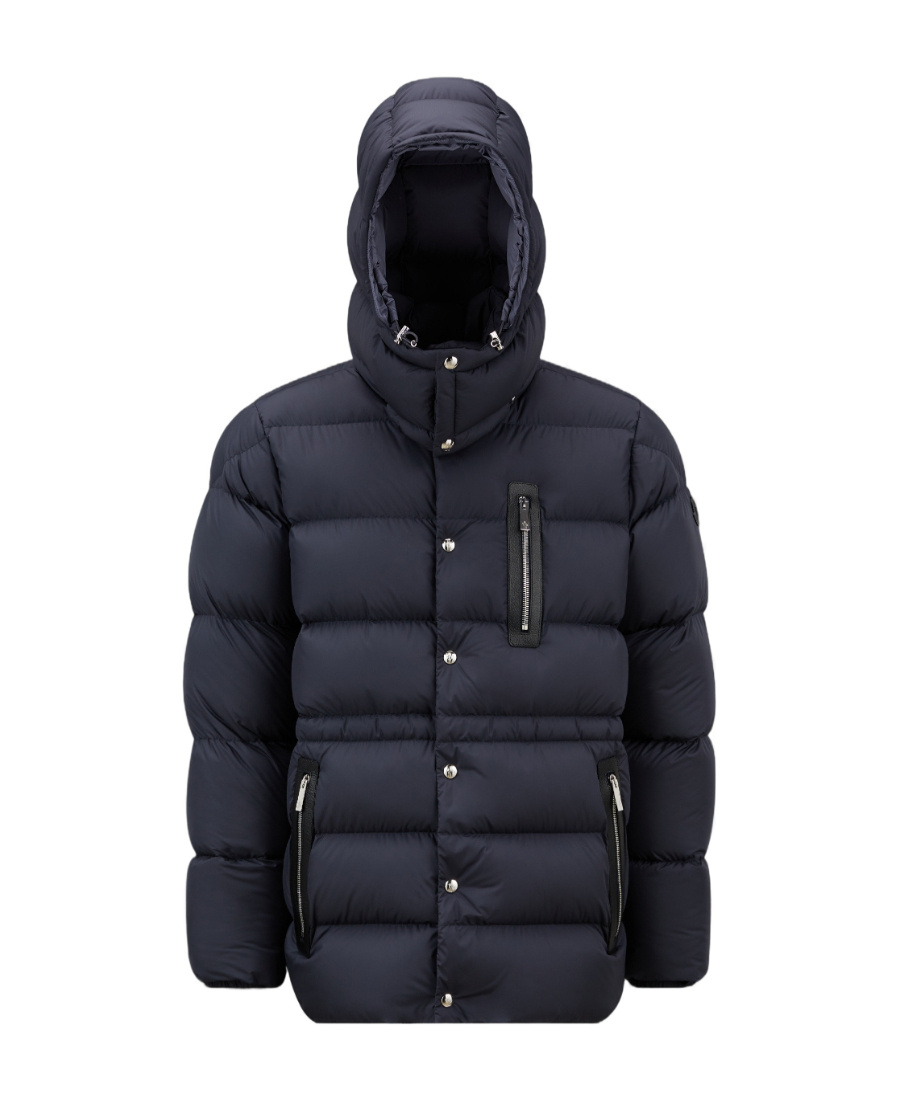 Moncler Bauges Detachable-hood Jacket In Blue