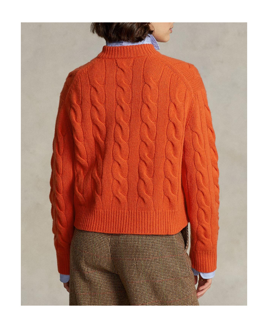 Polo Ralph Lauren Cable-knit Cashmere-wool Jumper In Red