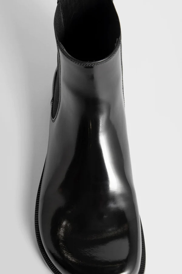 Loewe Women's Campo Patent Leather Chelsea Boots In Black