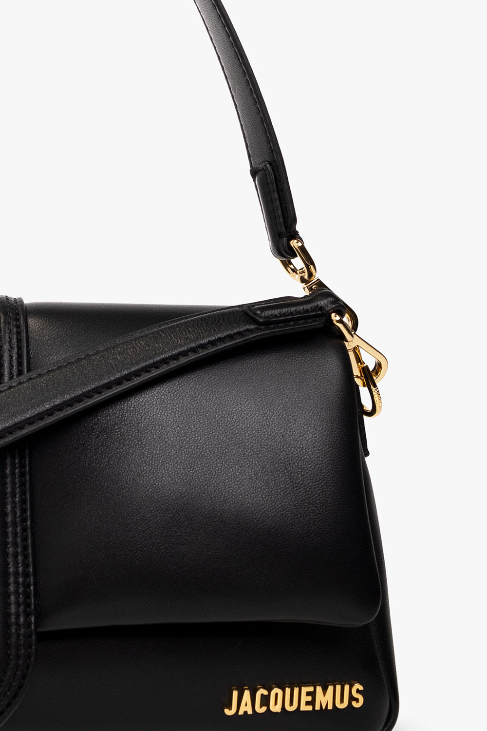 Shop Jacquemus Le Bambimou Padded Shoulder Bag In Black