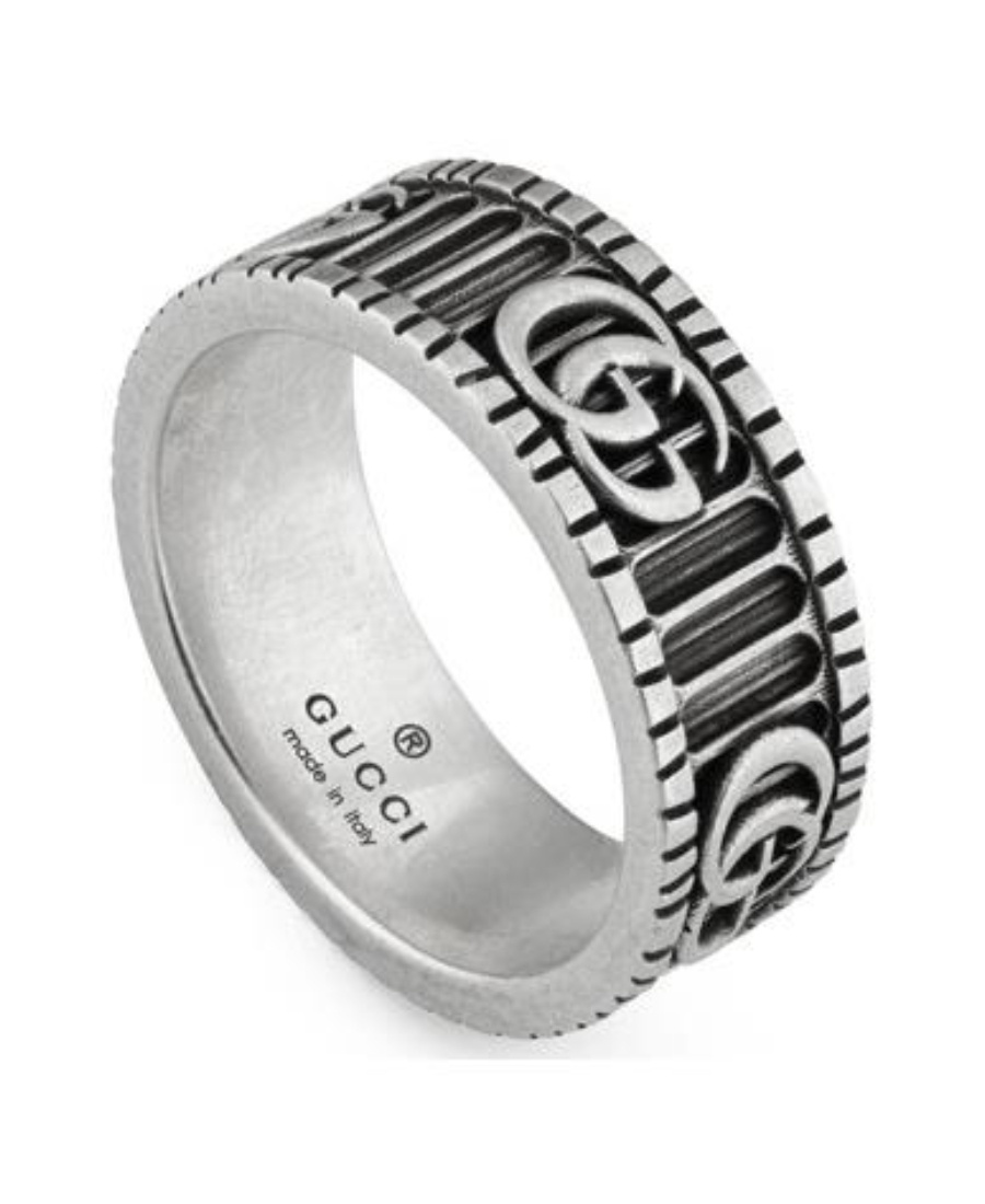 Gucci Double G Sterling Silver Ring