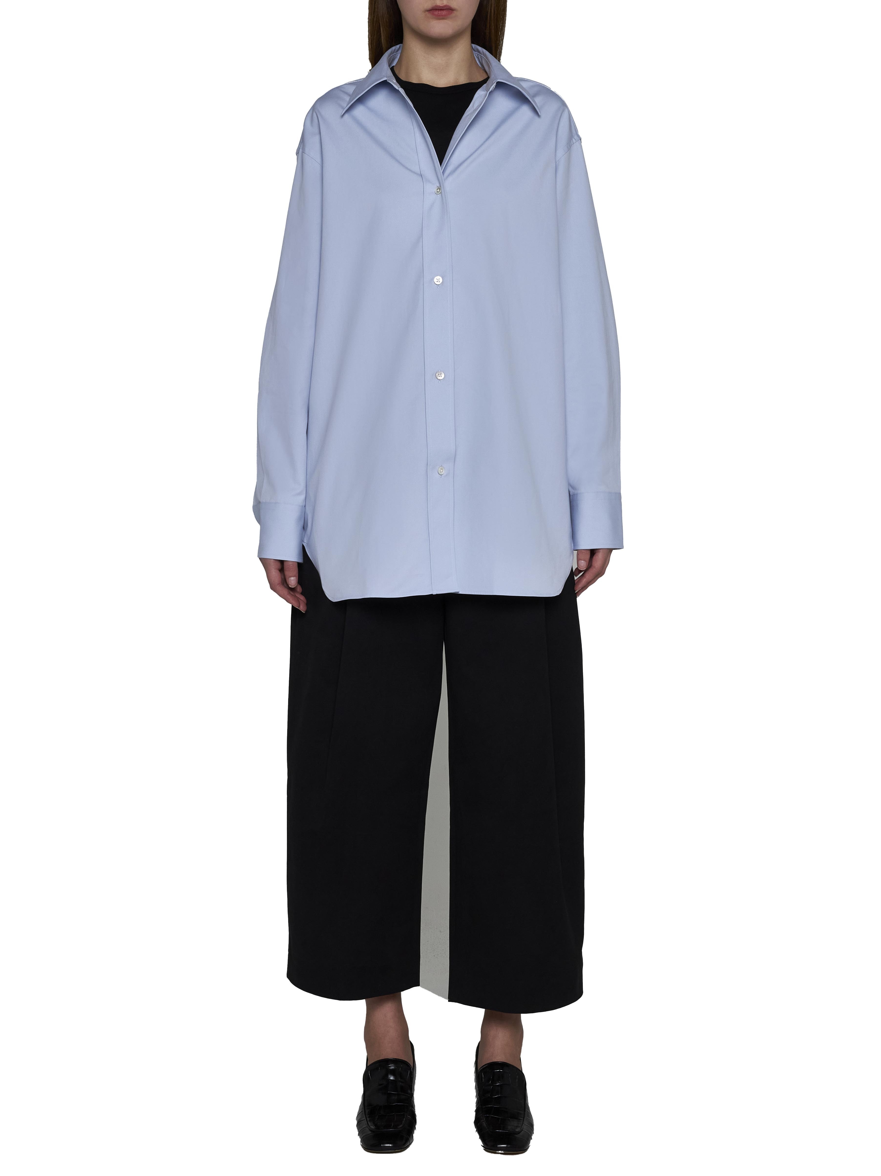 Studio Nicholson Santos Poplin Shirt In Blue