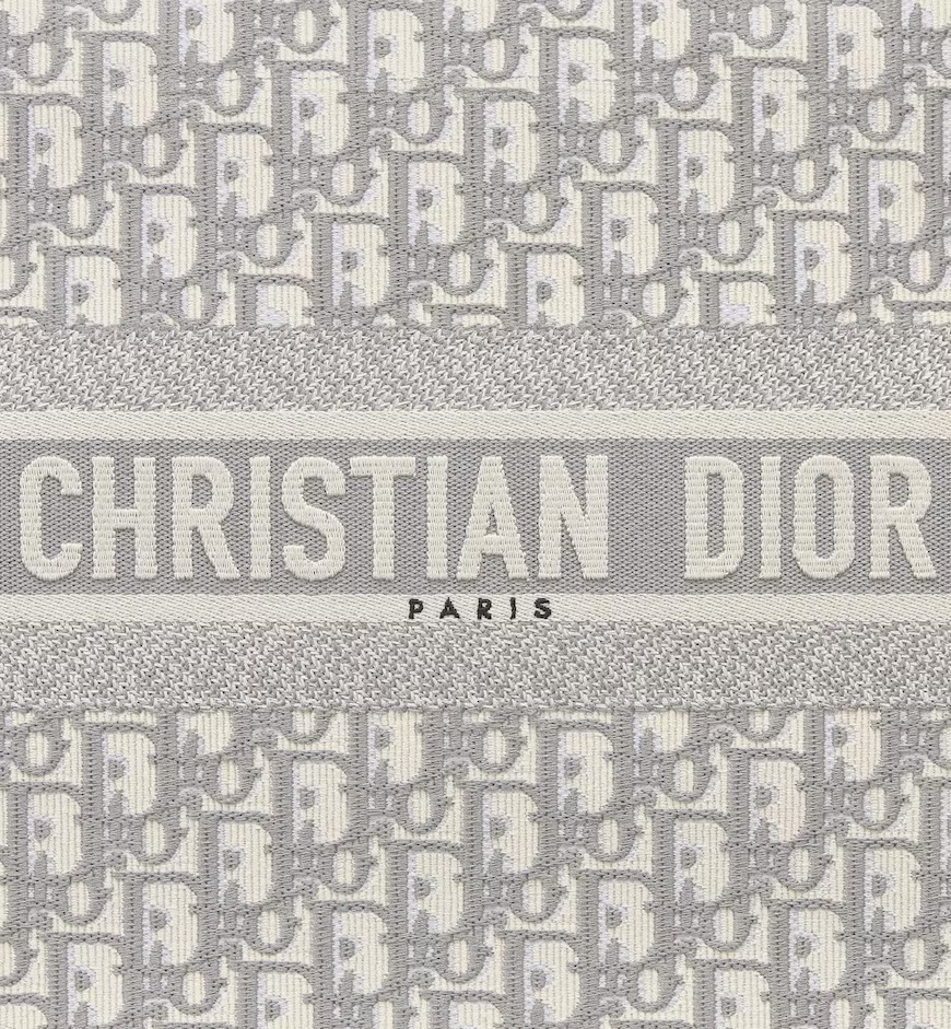 Dior Medium Book Tote Shoulder Bag In Gray
