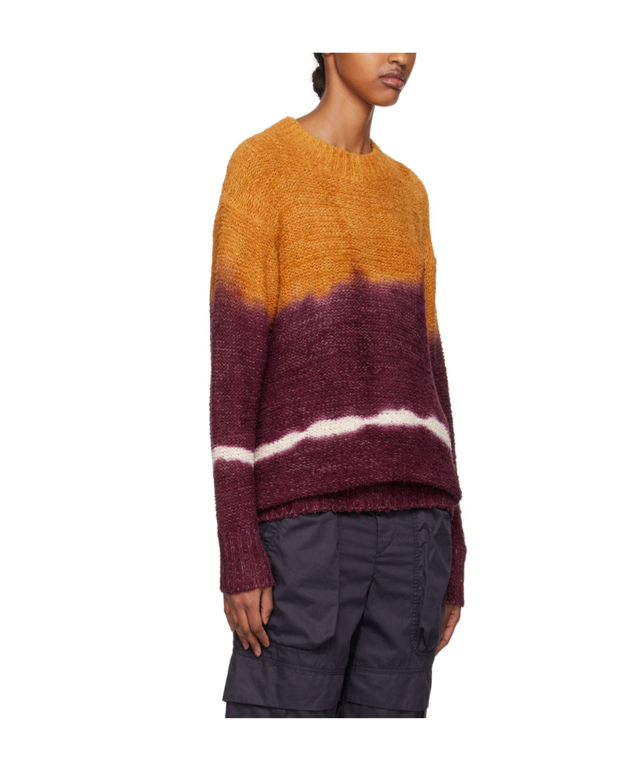 Isabel Marant Knitted Cotton-blended Sweater In Brown