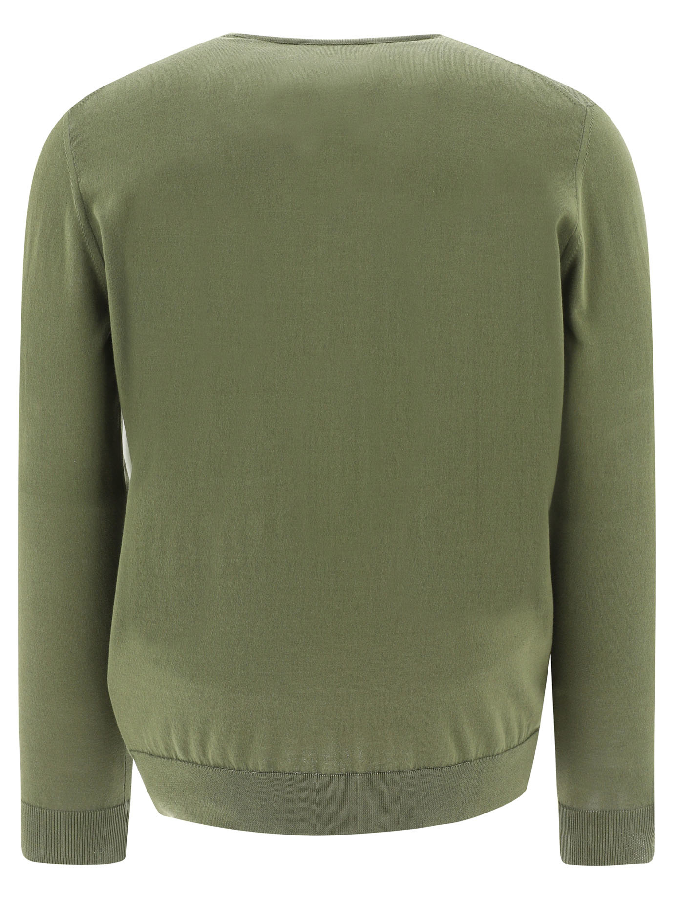 Shop Roberto Collina Rib-trimmed Sweater In Green