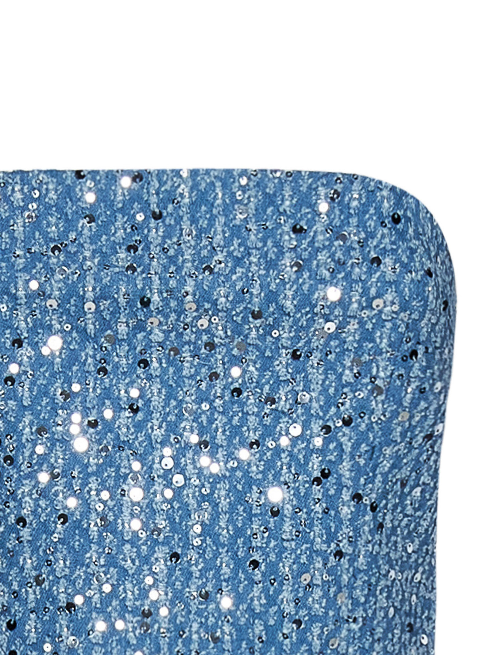 Rotate Birger Christensen Strapless Denim Top In Blue