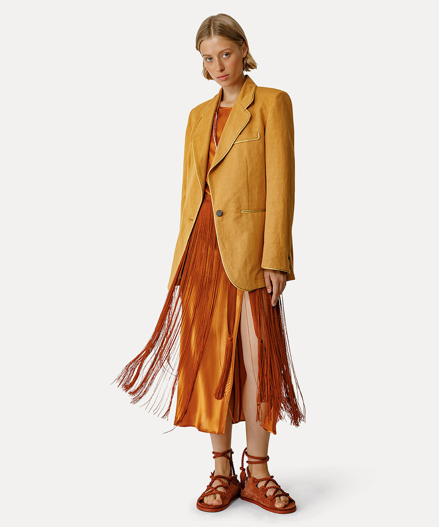Forte Forte Medium Length Skirt In Orange