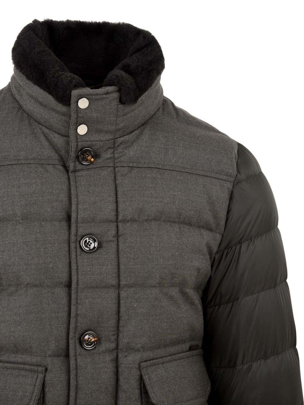 Moorer Long-sleeved Cotton Clothes In Black