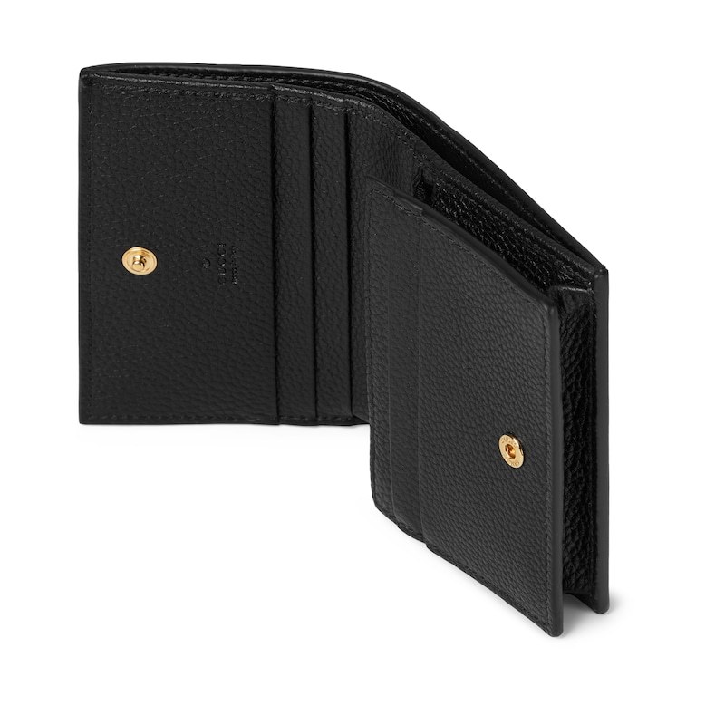 Gucci Gg Marmont Bi-color Card Case Wallet In Multi