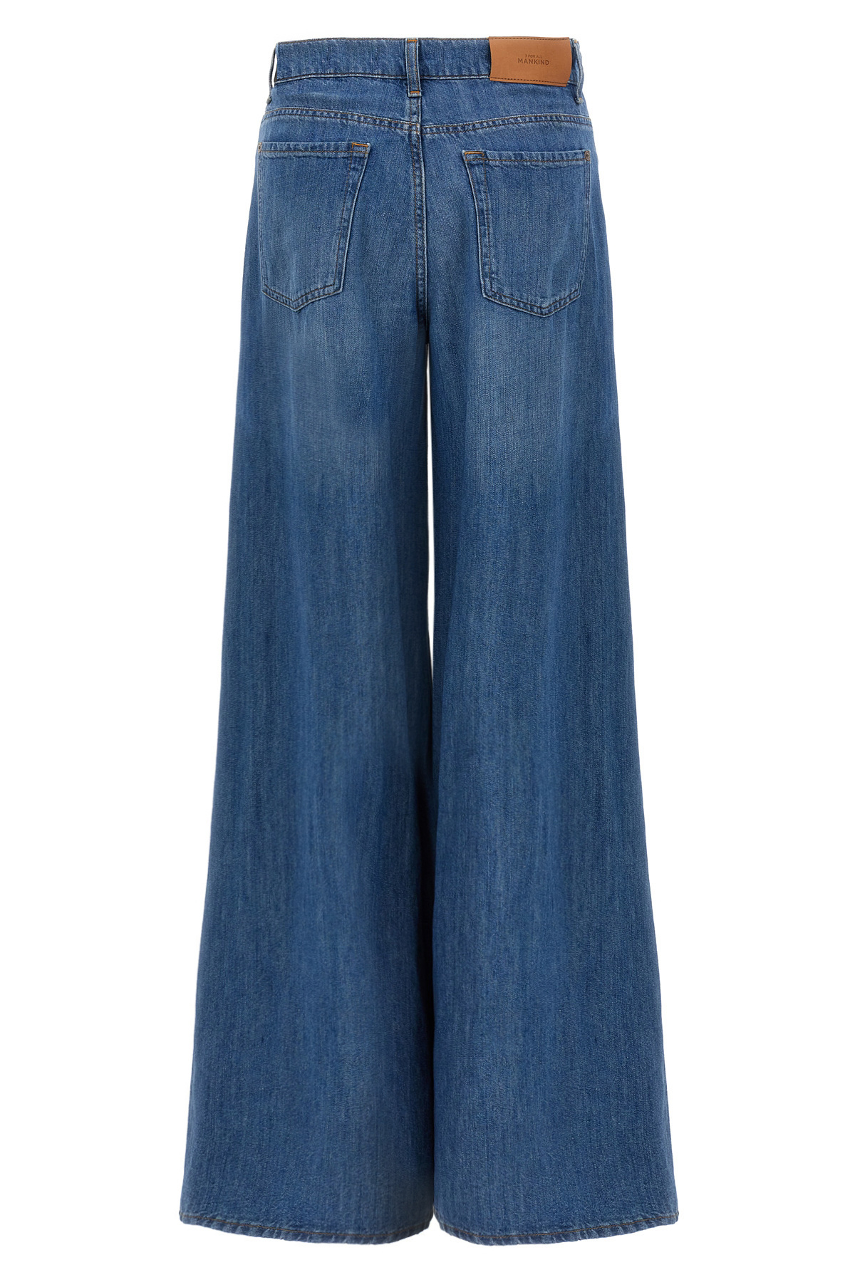 7 For All Mankind Willow Wide-leg Jeans In Blue